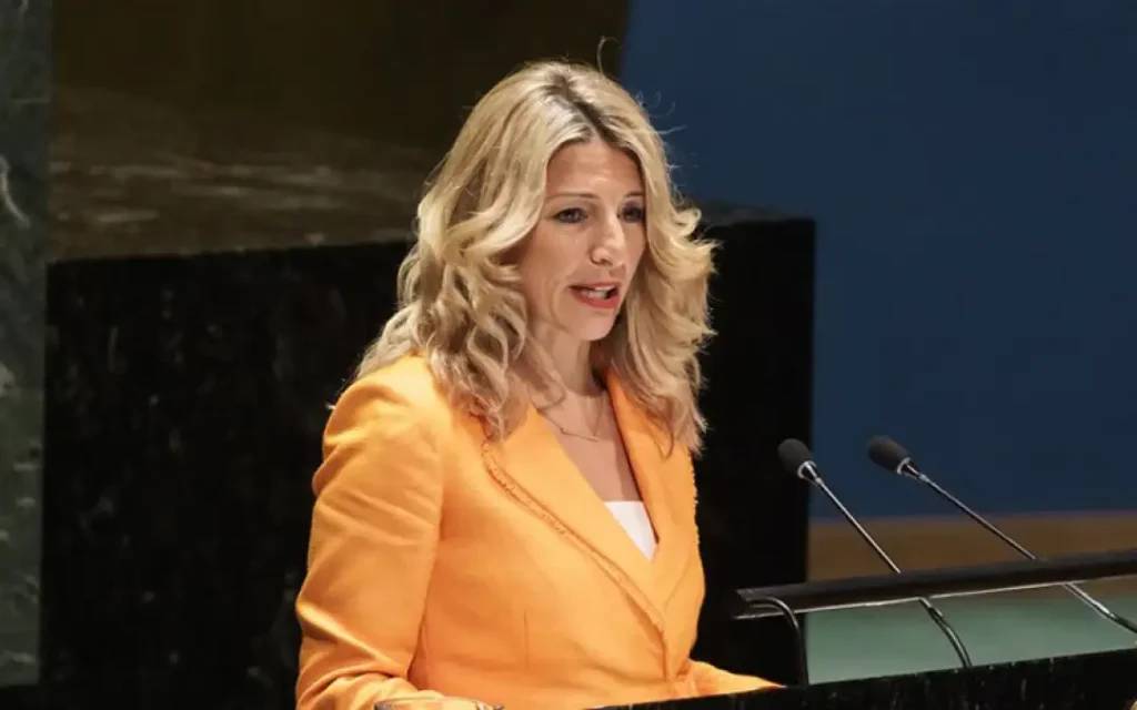 Шпанската вицепремиерка Дијас: На Европа ѝ требаат лидери, а не вазали кои му се поклонуваат на Трамп