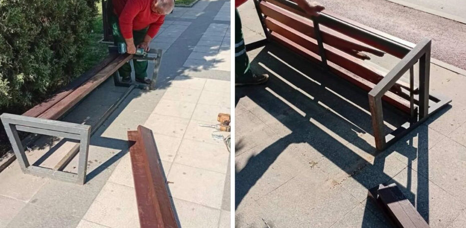 Комуналец – Прилеп: Нов изглед на парковите со замена на оштетени клупи