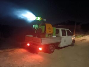 Утринава извршено трето вонредно прскање против комарци низ Гази Баба