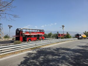 ДЗС објави фотографија од запалениот автобус на Водно и објасни што се случило