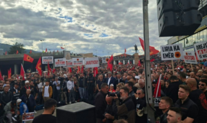 Во Скопје се одржа протест во поддршка на Хашим Тачи и поранешните лидери на ОВК