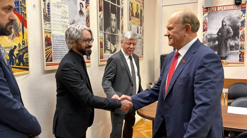 Делегација на Левица во Москва се сретна со Генадиј Зјуганов, лидерот на КПРФ