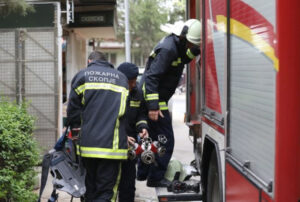 Показна вежба за евакуација и интервенција при пожар во дом за стари лица во Ѓорче Петров